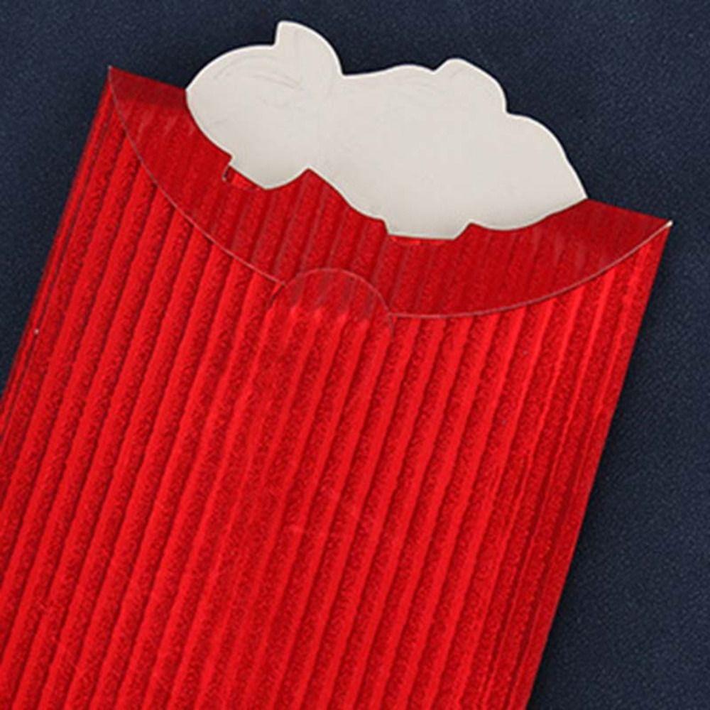 6pcs Blessings Printing Chinese New Year Red Envelope Hot Stamping HongBao Creative Red Packet  2025