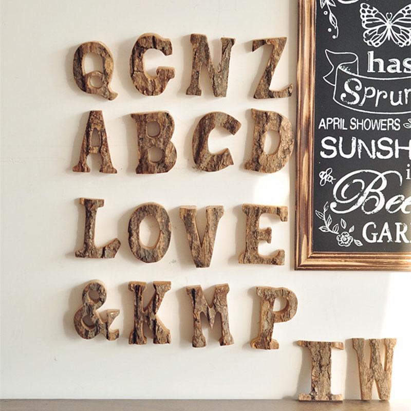 Classic Design Wood Alphabet And Number Wall Hanging Plaque For Timeless Home Decoration