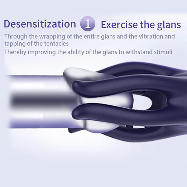 Male Masturbator 10-Speed Vibration Usb Rechargeable Glans Massager Masturbation Device For Men