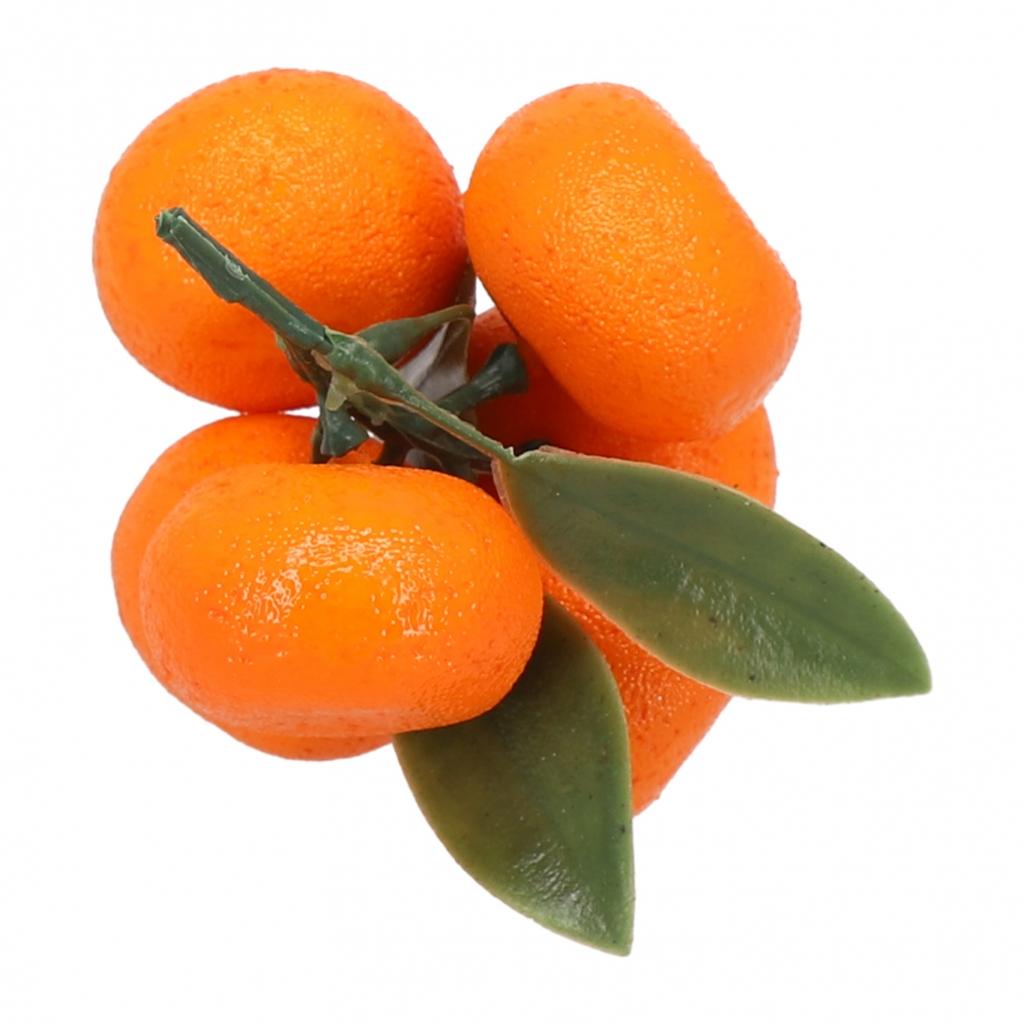 Foam Artificial Tangerine Orange Fruit Food Decoration Display Realistic