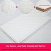 Saltea Eco-Friendly din Latex cu Fibră de Cocos pentru Bebeluși - Husa Detașabilă și Lavabilă pentru Nou-Născuți și Copii de Grădiniță