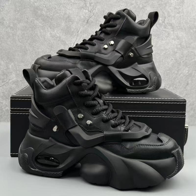 

Fashion Shoes for Mens Fashion Casual Sports Men s Shoes High Quality Soft Sole Non Slip Comfort High-top Men Sneakers Zapatillas Hombre 44 чёрный