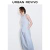 UR Women's Round Neck Sleeveless Dress with Back Cutout