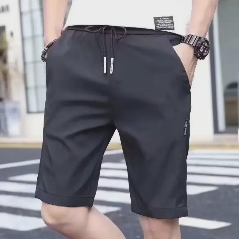 Herre Japansk Retro Vidbent Svart Casual Sommershorts
