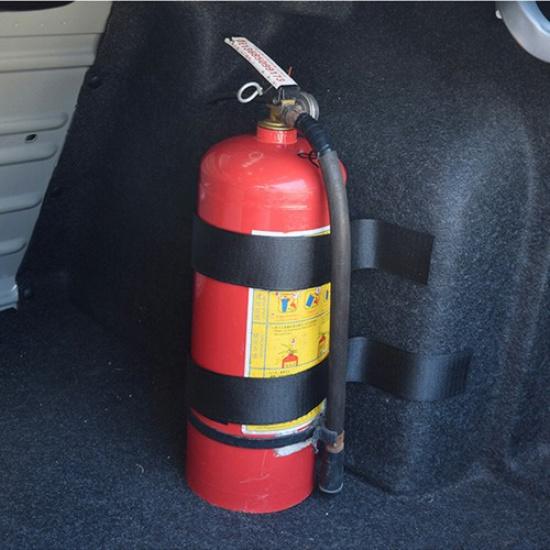 4Pcs Nylon Black Car Trunk Organizer Fixing Belt Storage Bag Tapes Accessories