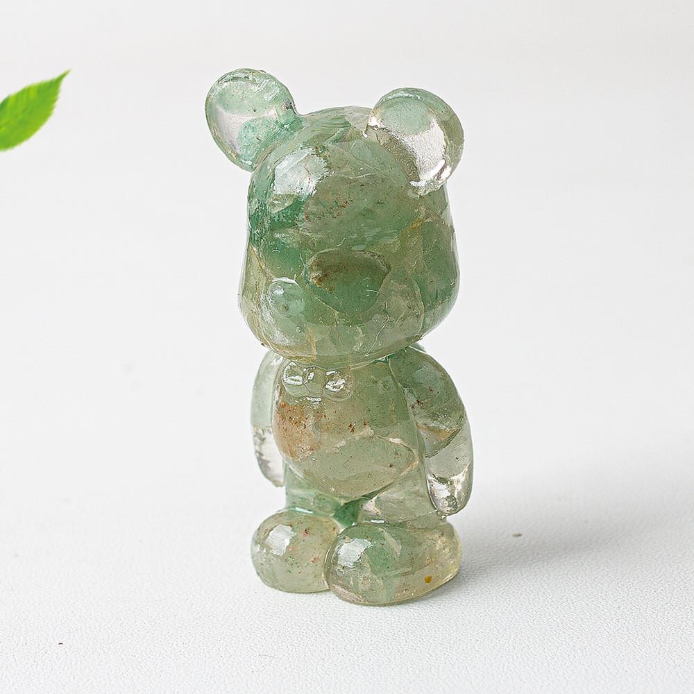 Crystal Violence Bear Resin Art Deco Statue Gift For Collectors