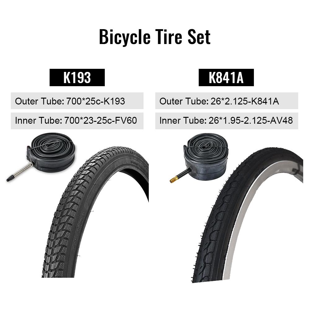 Bike Tires Set for 700CCelsius26 Inch Mountain Bikes or City Bikes Road Bikes Mixed Rubber   Tires