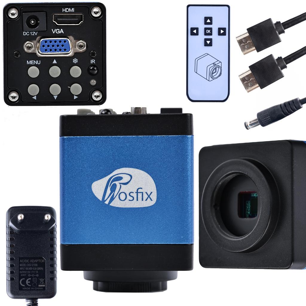 Rosfix Mikroskop Cyfrowy Earth Pro MCEP-0.5X-PZRR – Regulowane Ramię 7x-45x | Oświetlacz 56xLED | Kamera Draco Blue 2MP