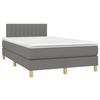 Maison Exclusive - Sommier à lattes de lit avec matelas Gris foncé 120x200cm Tissu