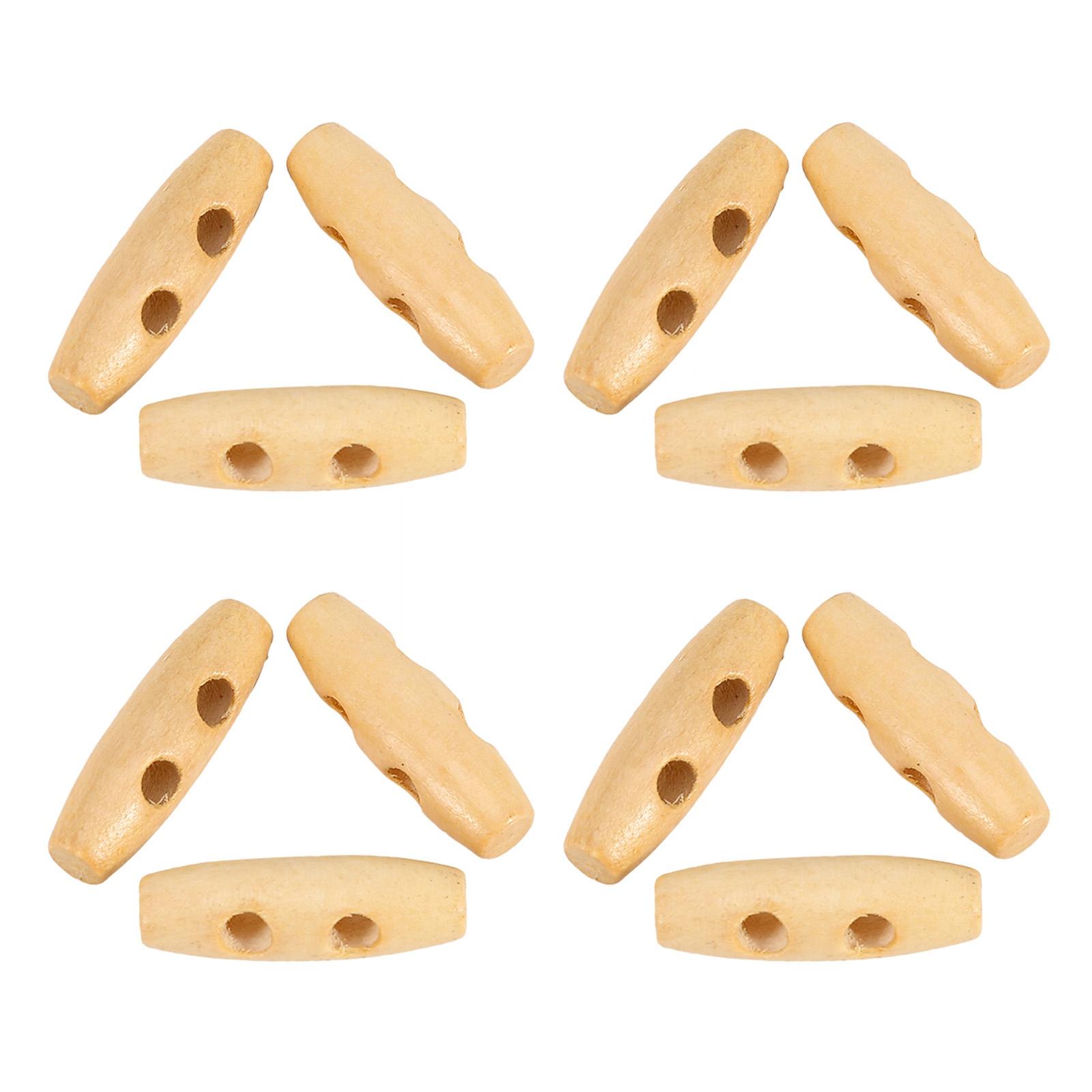 

50 шт./лот пуговицы деревянные 2 отверстия пальто дафл пуговицы деревянные роговые швейные вязальные пуговицы 30 мм