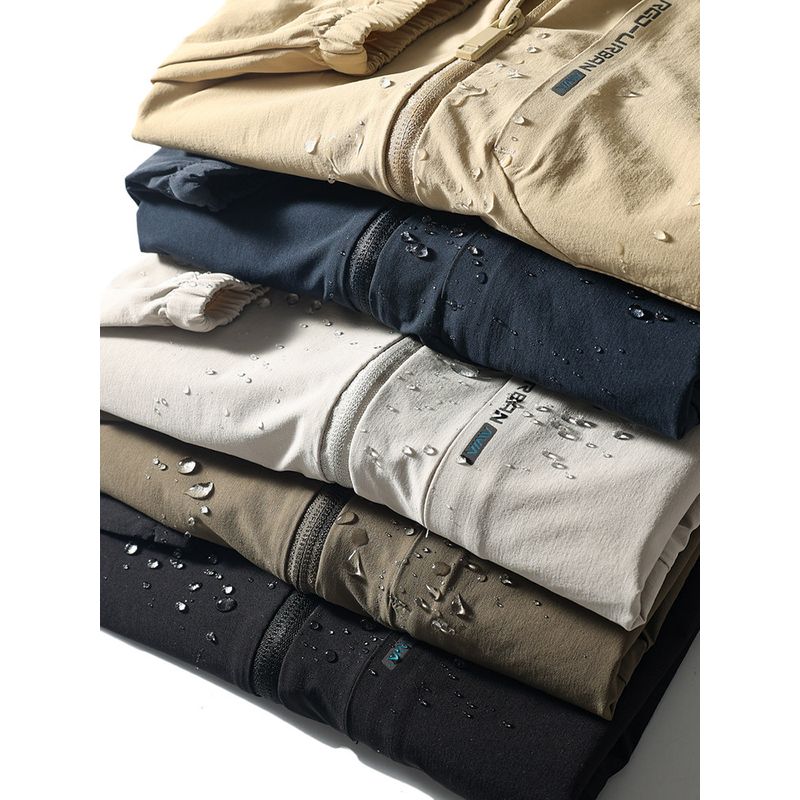 Ultra-Thin Breathable Ice Silk Stand Collar Sun Protection Clothing 2024 New Arrival Men Summer Fishing Outwear Export Lightweight Wind Shield