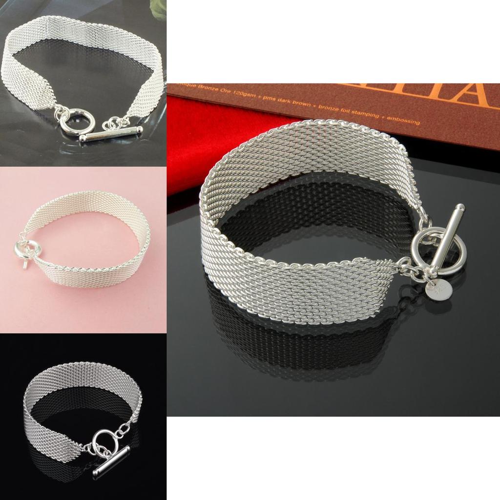 Versatile And Premium Quality Jewelry New Arrivals Sterling Silver Wide Bracelet Bangle