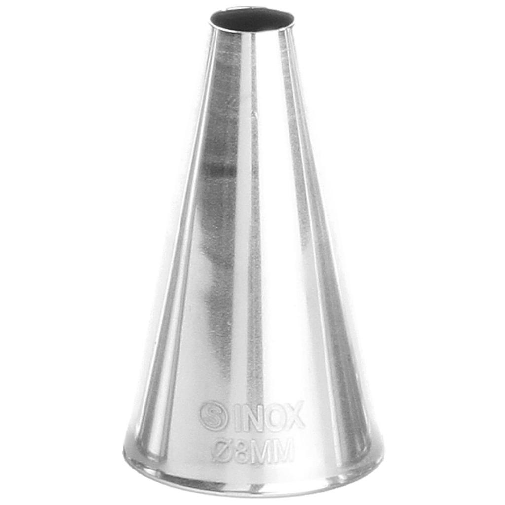 Straight tip for pastry bag sleeve, diameter 8mm HENDI 551356