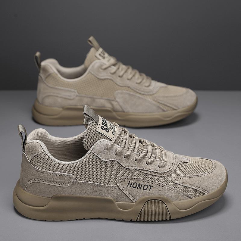 

Новая корейская версия весенне-летних сетчатых спортивных кроссовок мужские универсальные мужские кроссовки на мягкой подошве повседневные дышащие мужские туфли 39 хаки