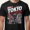 Tokyo Cityscape Street T Shirt Japanese Neon Urban Aesthetic Anime Streetwear Top Japan Lover Casual Vintage Streetwear