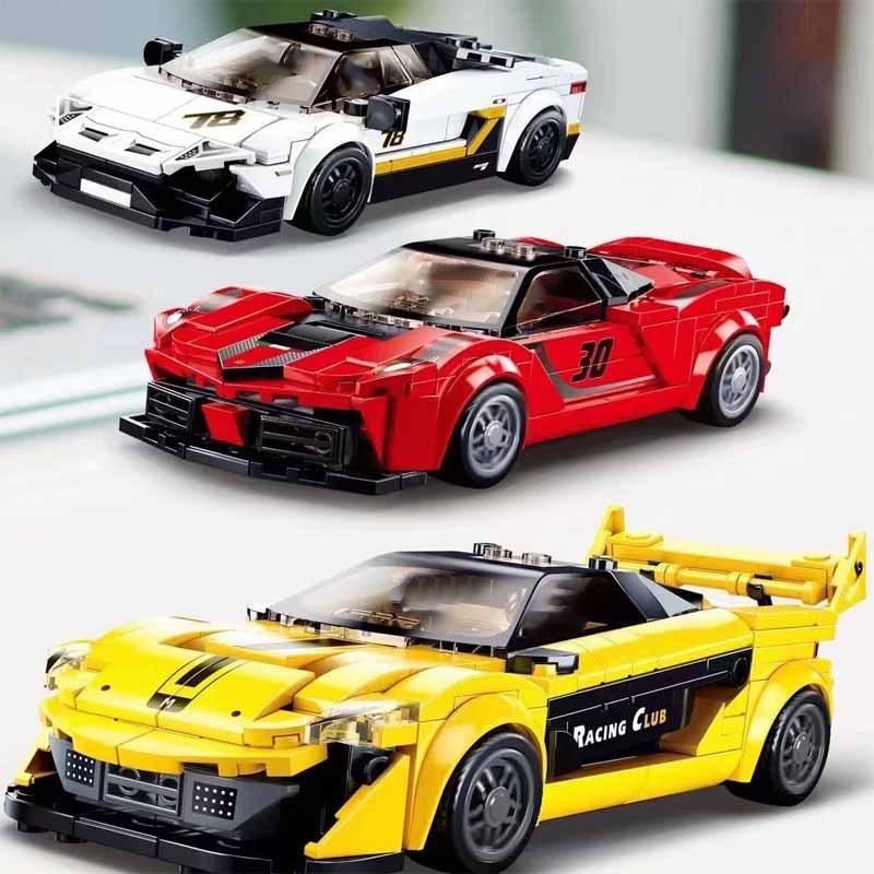 Speed City Racing Car Sports Model Building Blocks Bricks Classic Rally Sports Super Racers Great Vehicles Christmas gift Toys