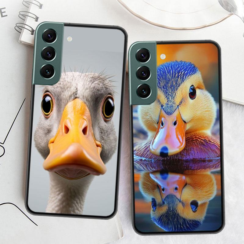 Yellow Duck Phone Case For Samsung Galaxy S22 S25 Ultra S21 S10 Plus S26 Edge S20 S23 S24 FE Cover Silicone Soft TPU Clear S