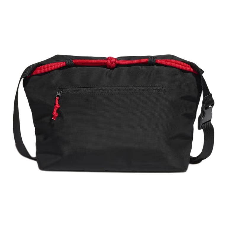 Adidas Recycled Polyester Messenger Bag, Shoulder Bag, Crossbody Bag Unisex Black KS8255