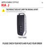 Interior Mouldings 7 Buttons Zinc Alloy Silicone Car Key Case Cover for Kia 2022 Sportage 2023 Niro Hybrid 2021 Sorento MQ4 2022