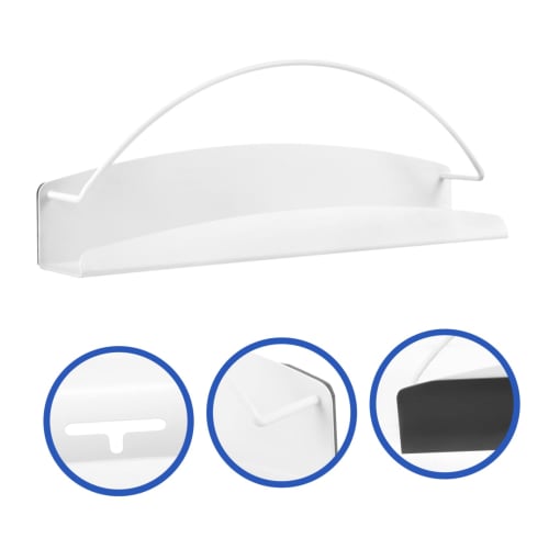 NUOLUX Newspaper Rack, Recipe Book Stand, Wall Shelf, Paper Towel Holder, Magnetic Refrigerator Kitchen Magnetic Shelf, Recipe Holder Storage Holder