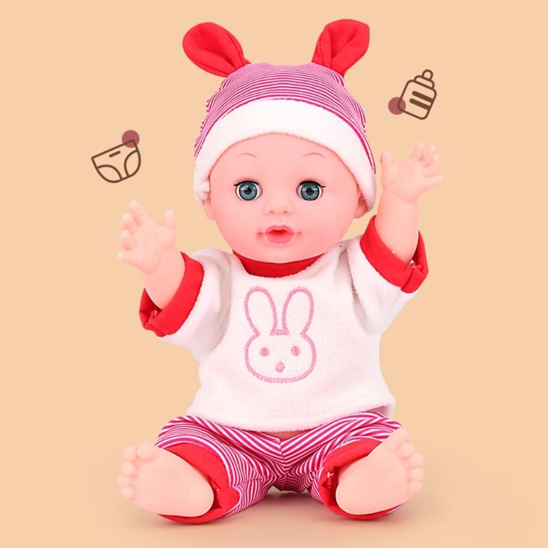 Reborn Baby Dolls Realistic Vinyl Body 13 inch Soft Baby Sleep Boy Girl with Clothing Gift Set for Ages 3years+