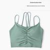 Vestă sport pentru femei de primăvară și vară: Sutien yoga cu bretele duble și top fitness nud