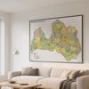 Latvia-Latvia Map-Administrative Map Decorative Picture for Travel,Educational Tool,Photo Shoot Background
