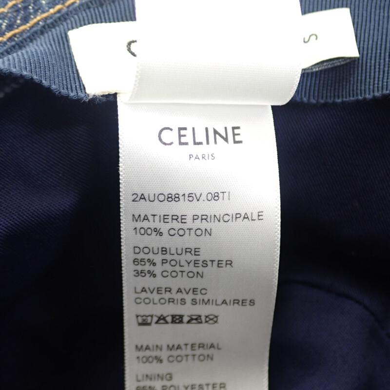CELINE  S hat blue cotton mens
