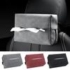 Premium Car Tissue Box - Faux Suede Backseat Hanging Design, Luxury Auto Armrest Tissue Holder, Stylish In-Car Decoration for En
