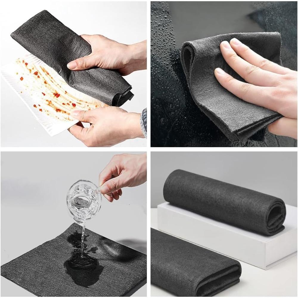 Thickened Magic Cleaning Cloth, 2025 Upgraded Reusable Window Cleaning Cloth Set, Using Trace-free Microfiber Cloth