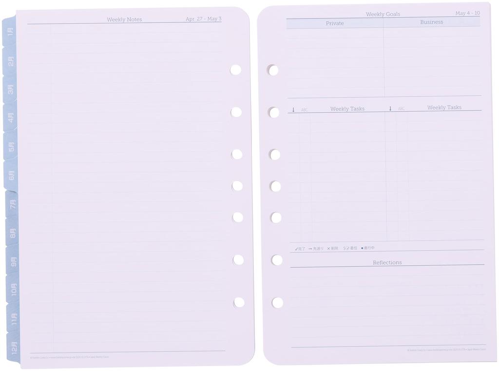 Franklin Planner Original Weekly Refill, 12-Month Edition, Starting January 2026, Classic, 86599