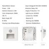 LED Bewegungssensor Nachtlicht PIR Induktion Einbau Wandleuchte Innenbeleuchtung Heimdekor Flur Treppe 220V 110V 3000K