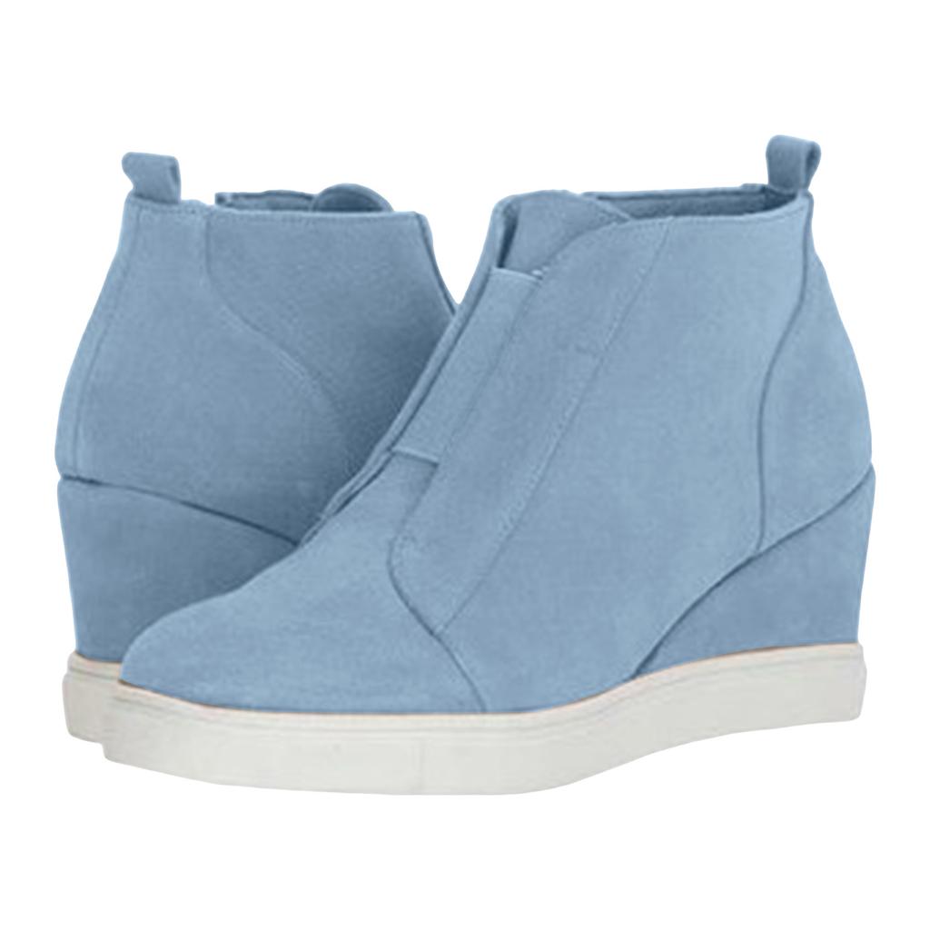 Bottes Chaudes À Vendre Pour Femmes Semelle Compensée Cachée Bottines Talons Hauts Baskets Fermeture Éclair Latérale Chaussures Courtes Pour Femmes Botas Mujer