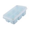 Ice Tray Food Grade PP Easy Cleaning Stackable Design Soft 11.5x7x4cm Compact   Tray with Lid for