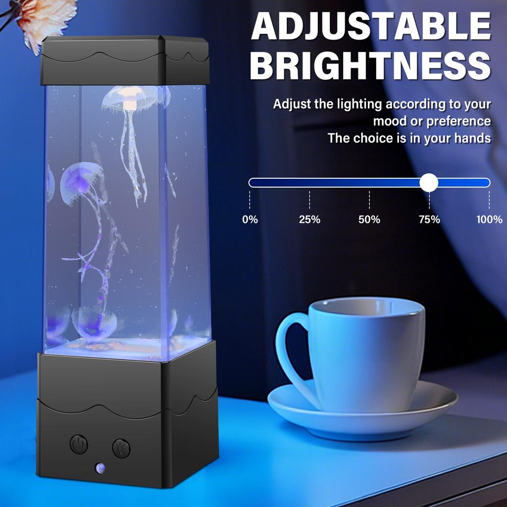 Jellyfish Lamp 7 Colors Changing Jellyfish Aquarium Lamps LED Ambient Night Light Jellyfishs Night Lights for Bedroom Home Decor