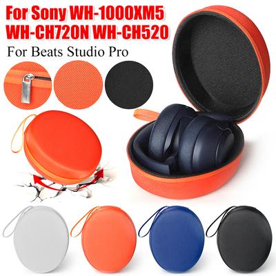 Přenosná pevná EVA úložná taška pro sluchátka QCY H3/H4/Edifier/Sony WH-1000XM5 Cestovní pouzdro