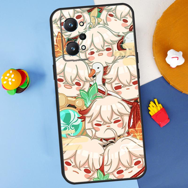Cute Cartoon Genshin Impact For Realme GT7 Pro GT 6T 6 5 C67 C61 C55 C53 C51 C21Y C25S C75 10 11 12 13 14 Pro Plus Case