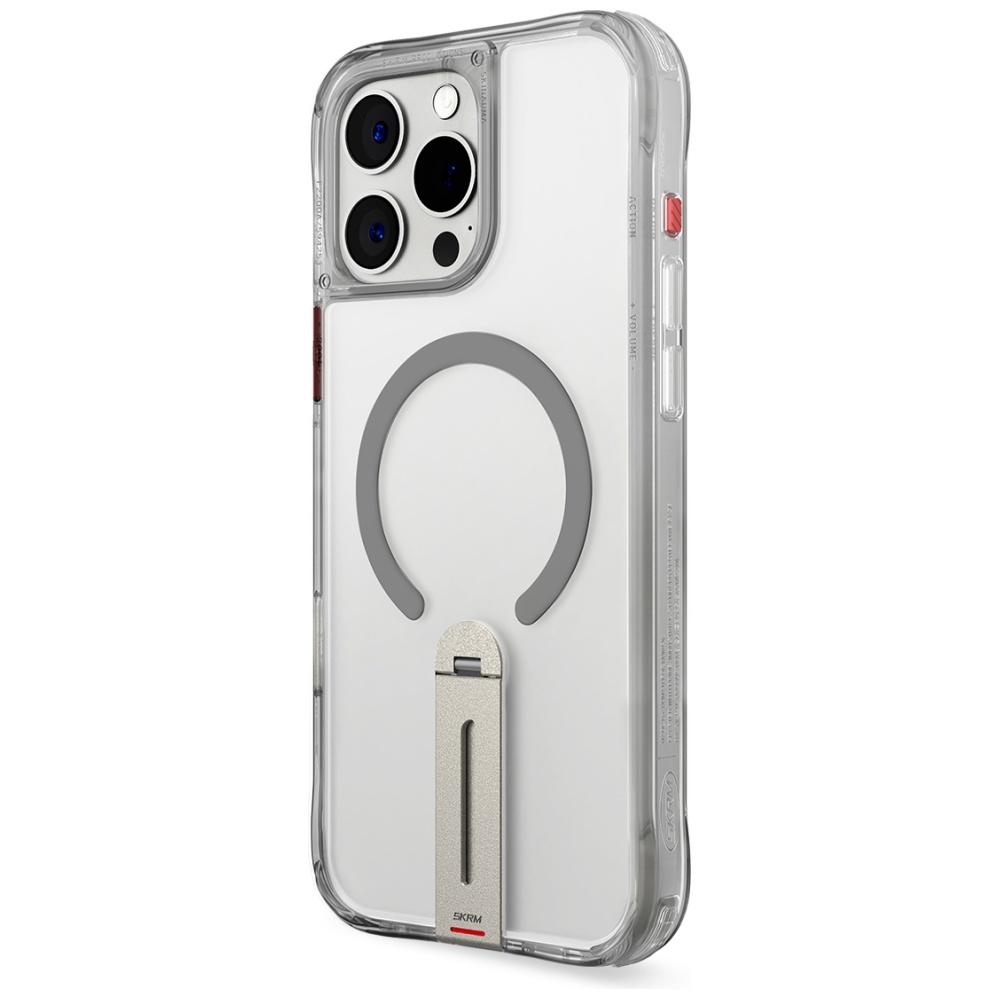 Etui Do iPhone 16 Pro Skinarma Magnetic Charging Stojak Tytanowy