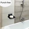 Bathroom Shower Sponge Holder Wall Mounted Free-punching Storage Plate Draining Adhesive Sticky Tray Organizer Household