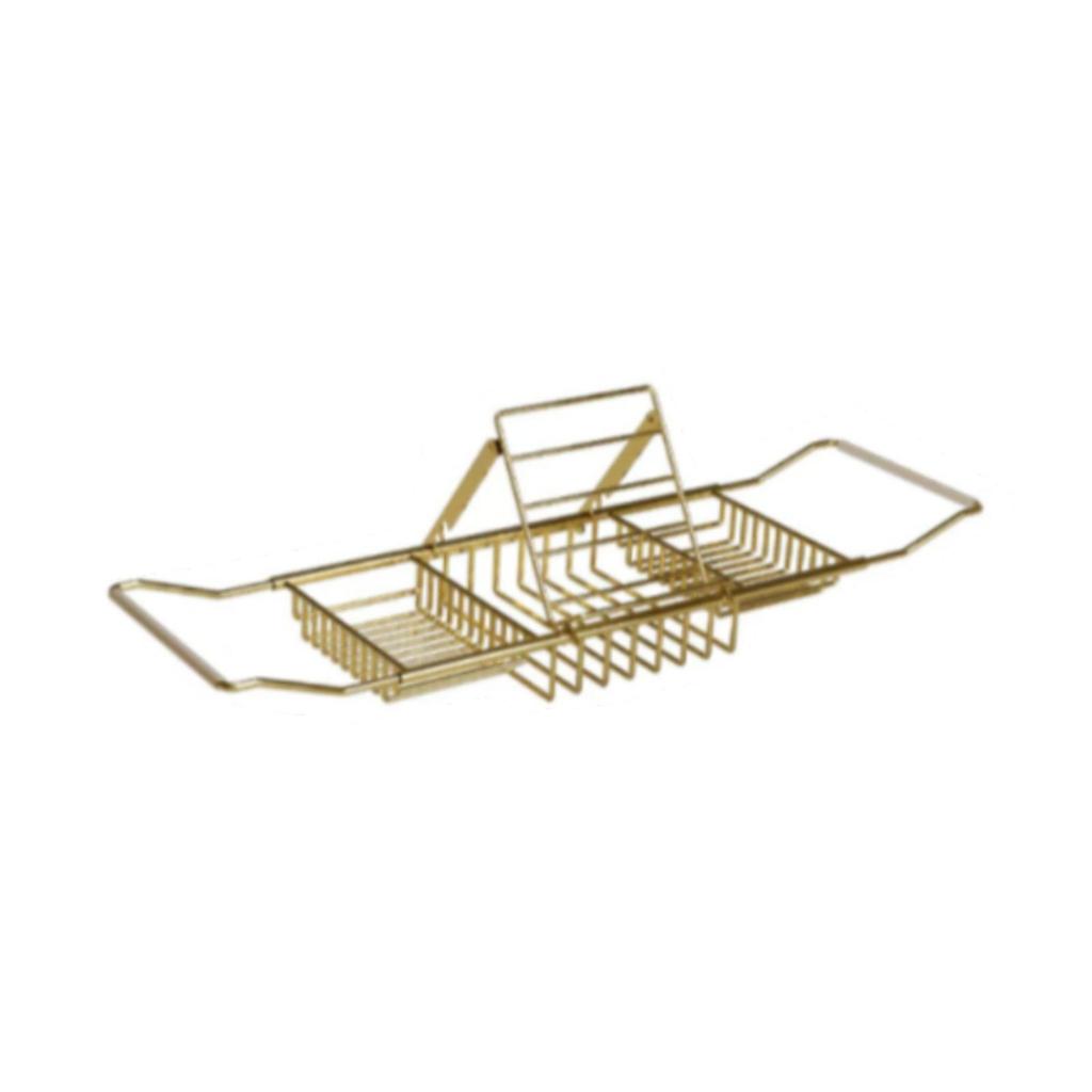 Bath Tub Table Board Wire Bathing Rack for Tablet Soap Shampoo