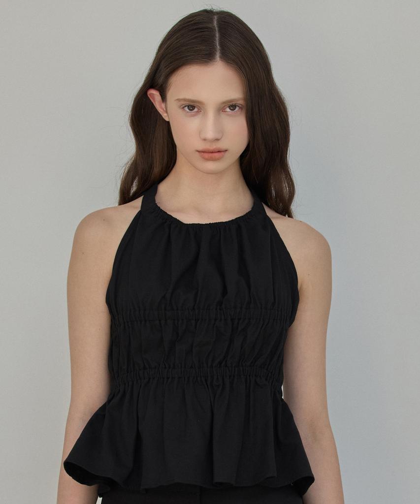 ELLIOTI Ripple Halter Blouse_2Color