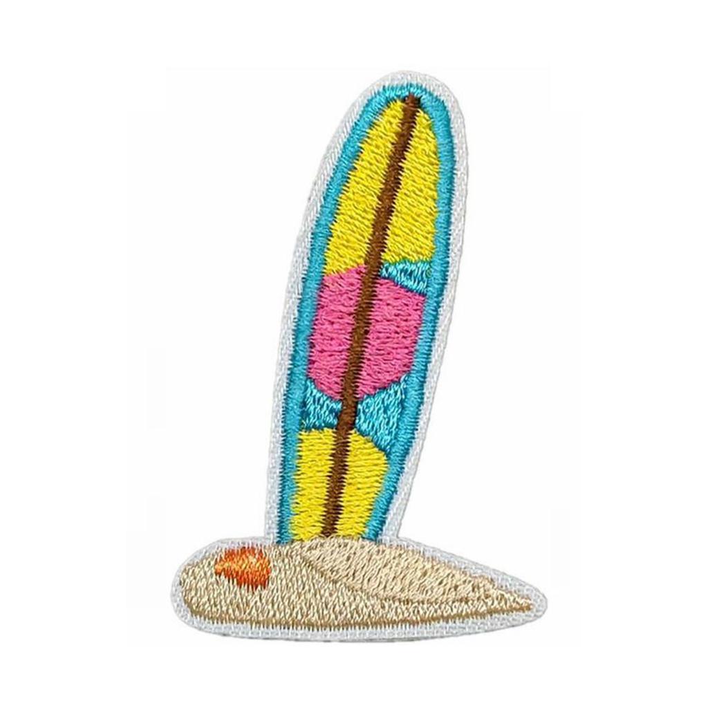 Beach Theme Embroidered Iron On Patches Embroidery Applique Patches Iron On Clothing Repair Patches for Clothes Jackets