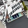 Lightning Print Backpack Large Capacity Graffiti Unisex Schoolbag Junior High School Student Backpack