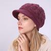 Fried Dough Twists Knit Hat Plush Thickened Warm Wool Hat Suitable for outdoor wind protection in autumn and winter