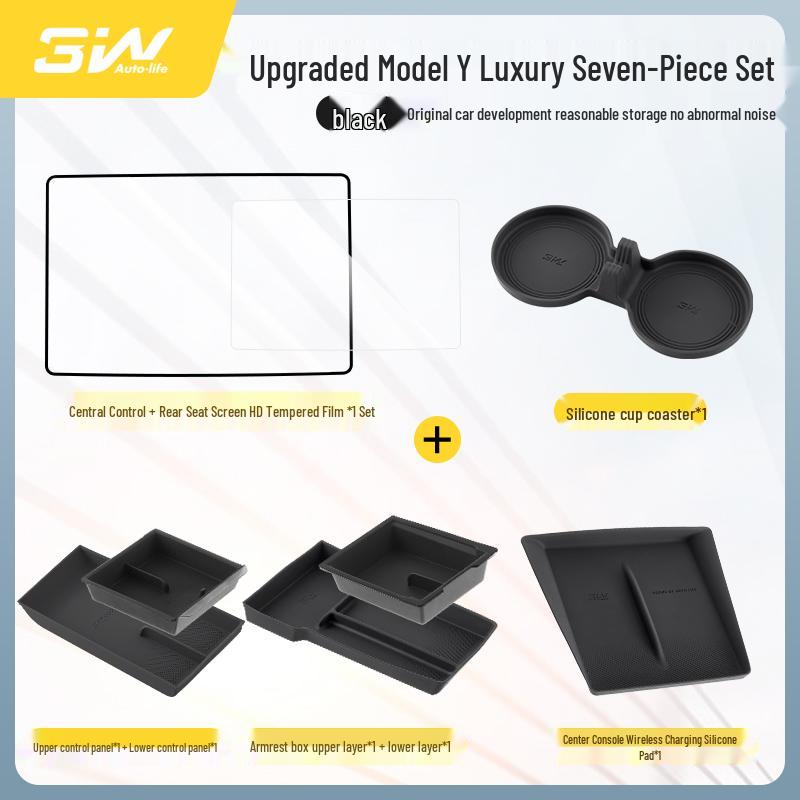 Tesla Model Y & 3 Displayschutz - Gehärtetes Glas, HD-Displayfolie, Schutz für die Mittelkonsole.