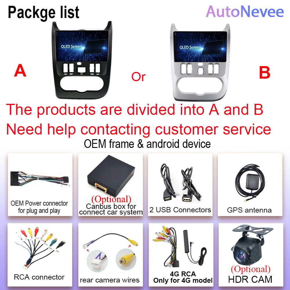 Android 14 For Renault Logan 1 Sandero 2009 2010 2011 2012 - 2015 Largus Dacia Duster Car Radio Multimedia Player Carplay Stereo