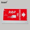 Self-Luminous V-Shape Fire Extinguisher Sign
