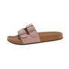 Classic Cork Slippers Women Fashion Soft Thick Sole Cork Slippers Summer Beach Sandals Home Open Toe Flat Shoes Slides Women