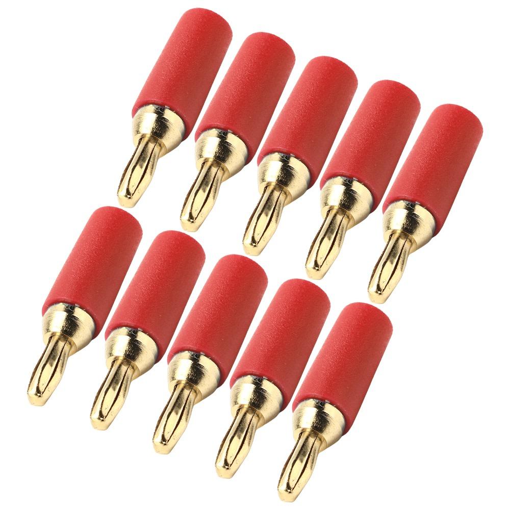 10 PCS 2.5mm Banana Plug Assortment Speaker Plug  Connector  Electrical Distribution