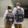 Women's Print Backpack Student Schoolbag Men's Large Capacity Travel Backpack